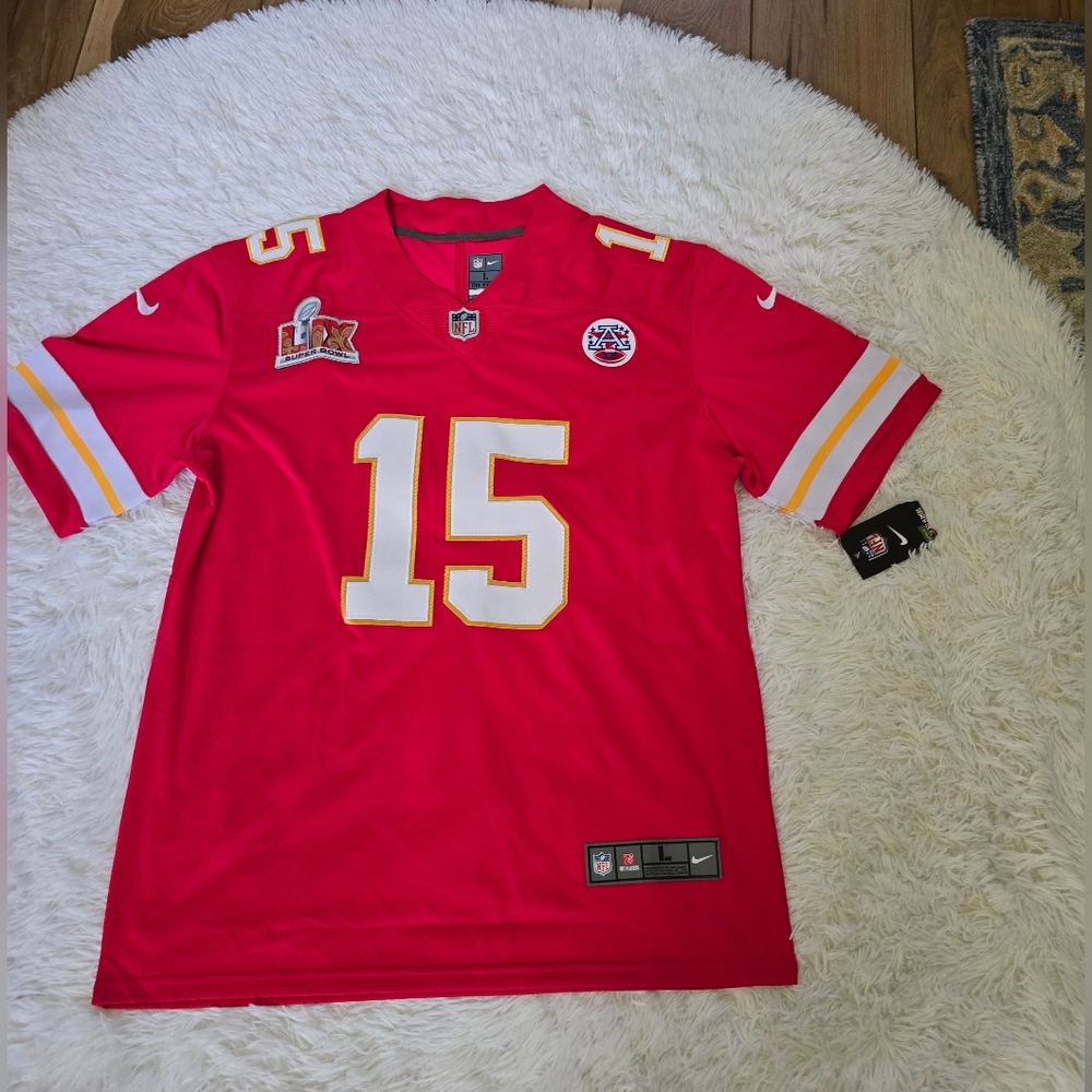 Kansas City Chiefs Patrick Mahomes Nike NFL Super Bowl Jersey Men L.